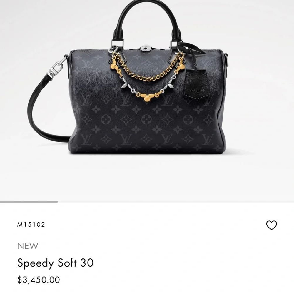 Sale🎉 Fm $750. Louis Vuitton Speedy 30 Soft Bag BAG CHARM - Picture 14 of 16